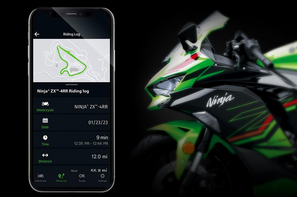 smart phone Kawasaki ZX4RR KRT 2023 